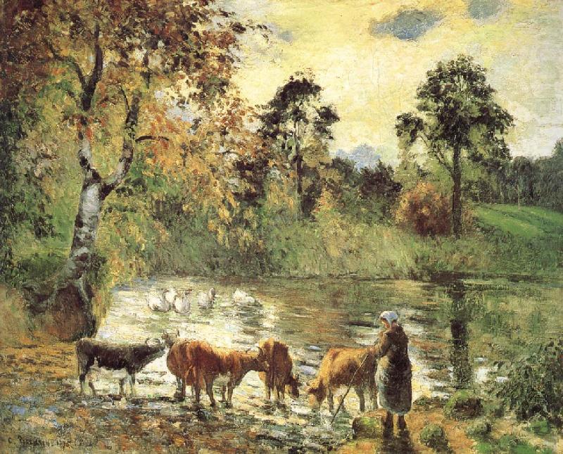 Montreal luck construction pond, Camille Pissarro